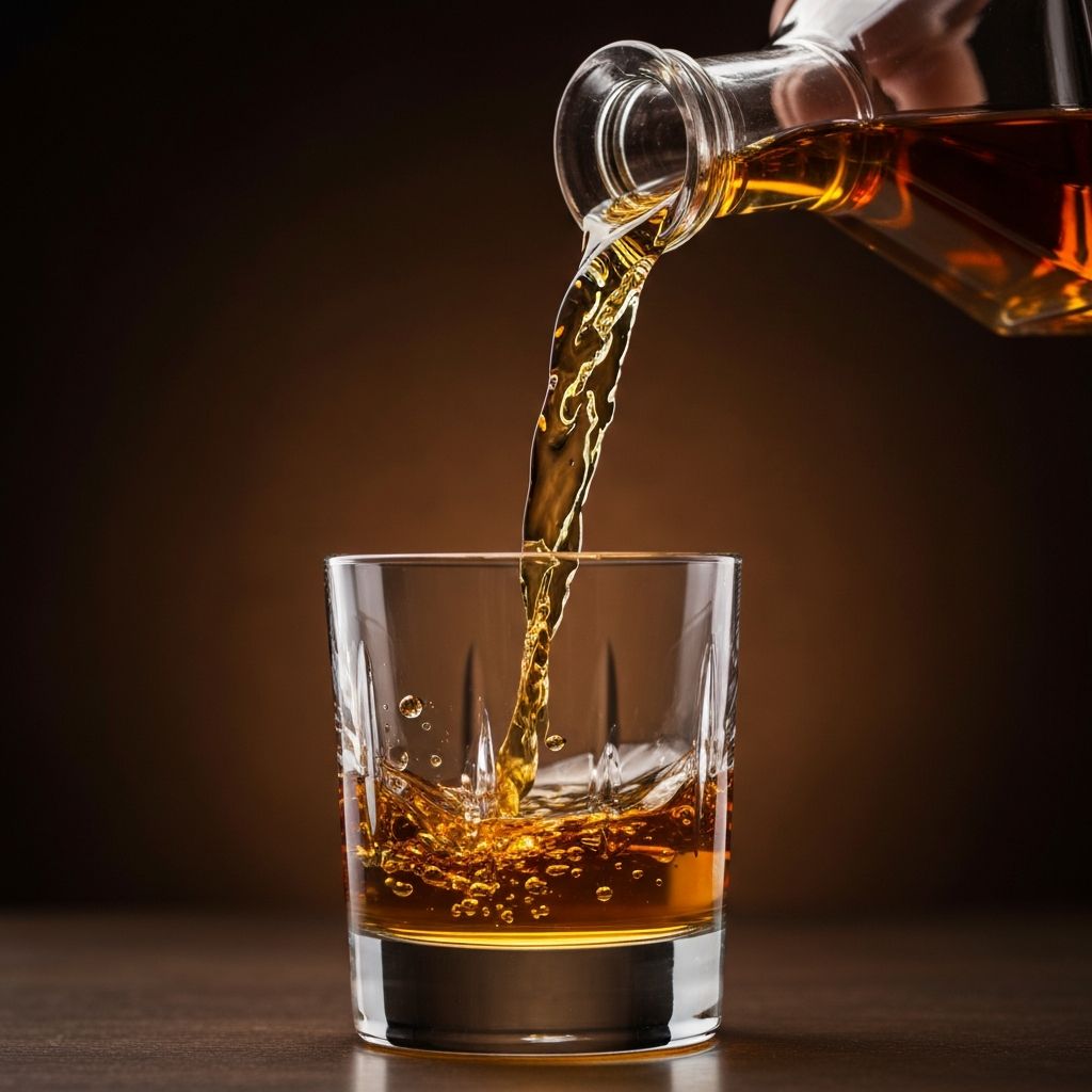 Whiskey pour